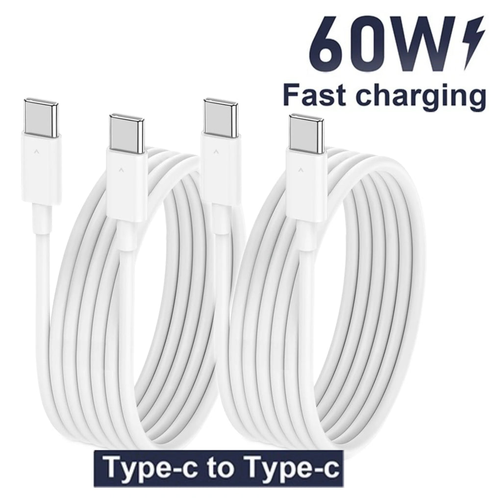 USB C to Type C Fast Charging Cable for Xiaomi Huawei Samsung Iphone 17 16 15 Series 60W Safe and Efficient Charger Line