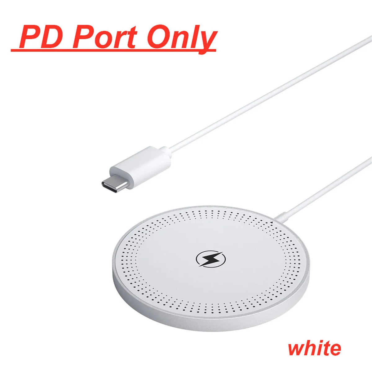 Magnetic Wireless Fast Charger Dual USB Port Mini Charging Pad For iPhone 17 16 15 14 13 12 Pro Max Universal Phone Accessory