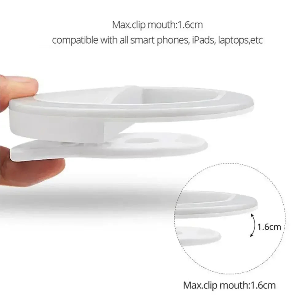 LED Selfie Ring Light Mobile Phone Clip-On Lamp Portable USB Charge LED Selfie Light Ins Flash Light Photo Camera For Smartphone