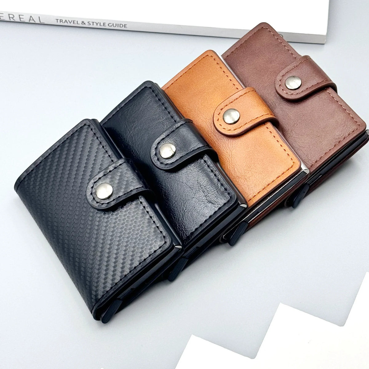 Wallet for Men Wallet with Slim Pop Up Card Holder Bifold Minimalist Smart Wallet RFID Blocking Credit Card Holder