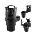 Adjustable Dual Car Cup Holder Expander with Phone Stand and Aromatherapy Organizer Multifunctional Adapter for Vehicle Interior