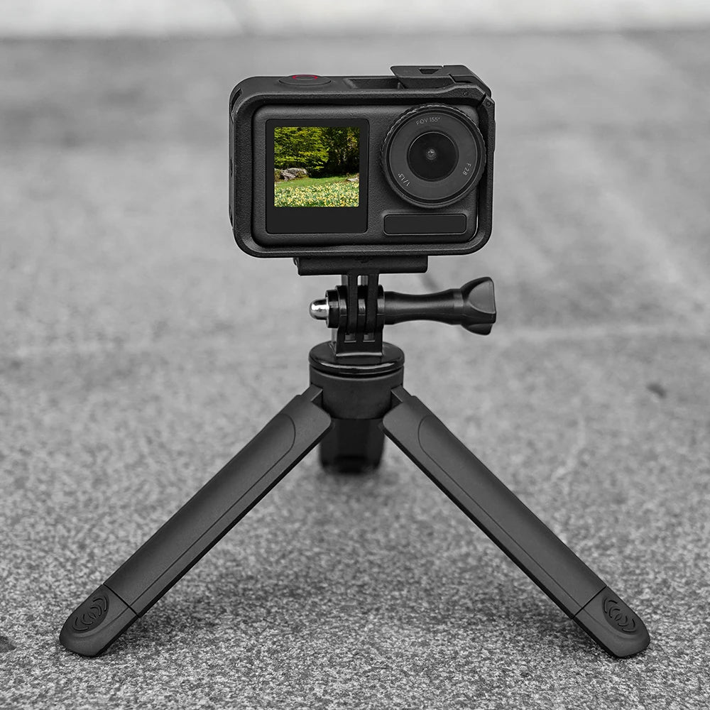 Extendable Mini Tripod For With 1/4 Inch Screw Stand Compatible With Phone Clip And Other