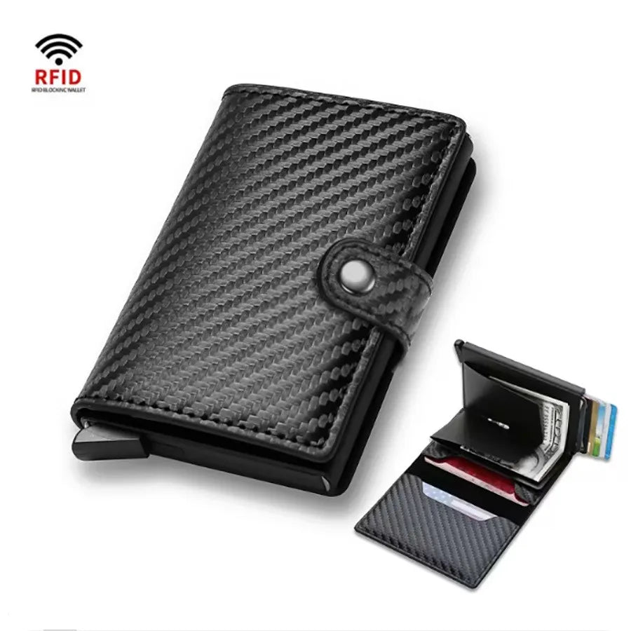 Wallet for Men Wallet with Slim Pop Up Card Holder Bifold Minimalist Smart Wallet RFID Blocking Credit Card Holder