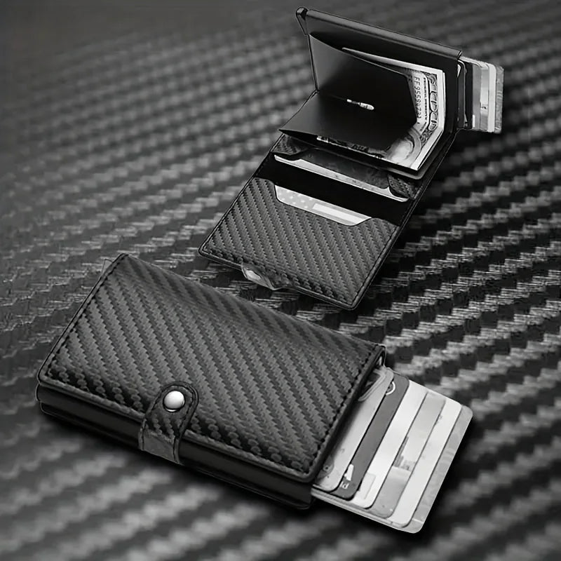 Wallet for Men Wallet with Slim Pop Up Card Holder Bifold Minimalist Smart Wallet RFID Blocking Credit Card Holder