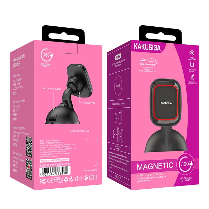 Universal Magnetic Car Phone Holder Mount 360 Rotation Mobile Phone Holder Stand For iPhone Xiaomi Samsung Soporte Movil