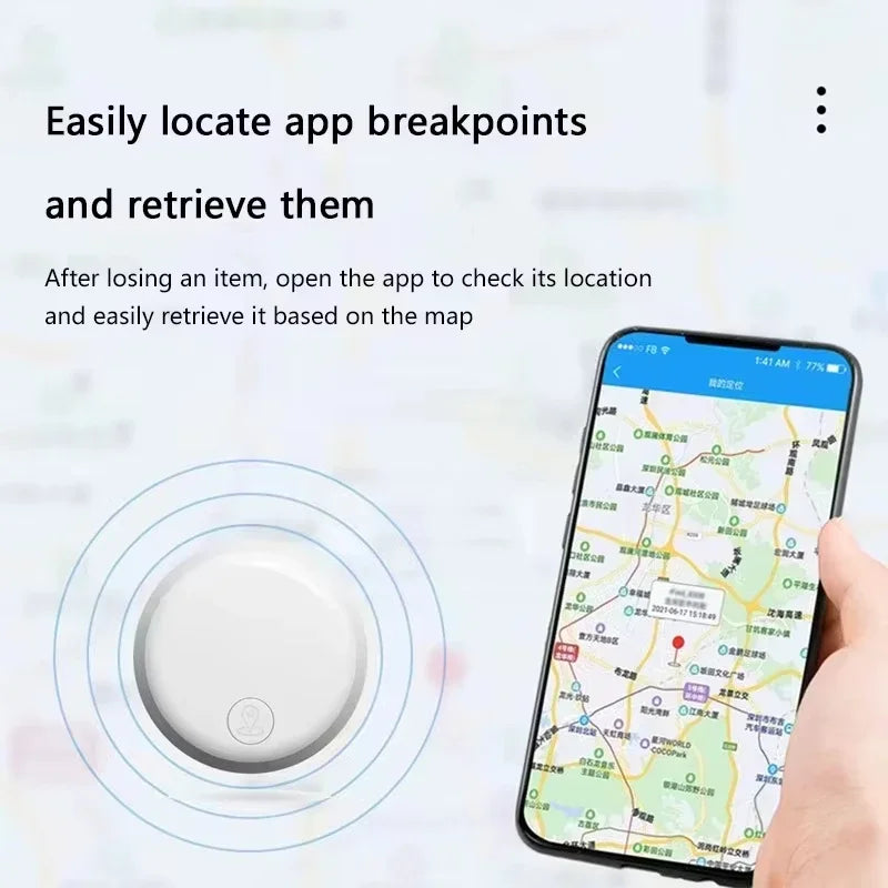 Lenovo Bluetooth5.4 GPS Smart Tracker AirTag Anti-Lost Reminder Device Bag Elderly Kid Finder for Apple Android Tracking Locator