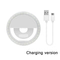 LED Selfie Ring Light Mobile Phone Clip-On Lamp Portable USB Charge LED Selfie Light Ins Flash Light Photo Camera For Smartphone
