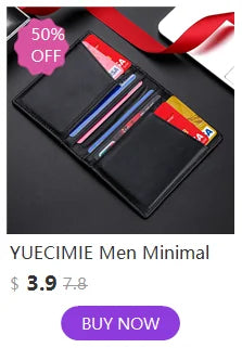 YUECIMIE Gold Thin Pop Up ID RFID Card Holder For Man Slim Men's Card Wallet RFID Creative Credit Card Case For Women Female