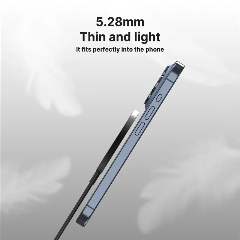 Magnetic Wireless Fast Charger Dual USB Port Mini Charging Pad For iPhone 17 16 15 14 13 12 Pro Max Universal Phone Accessory