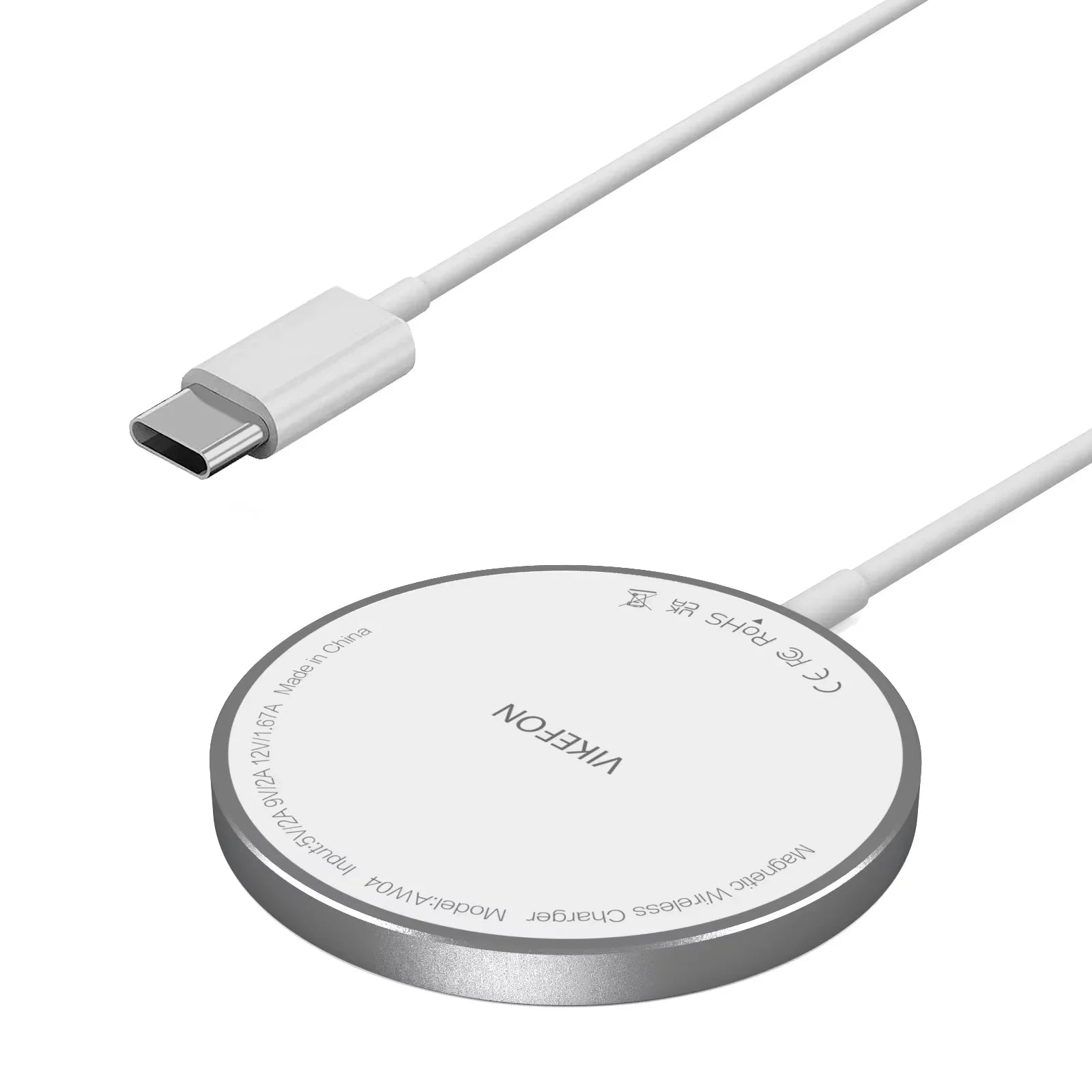 Magnetic Wireless Fast Charger Dual USB Port Mini Charging Pad For iPhone 17 16 15 14 13 12 Pro Max Universal Phone Accessory