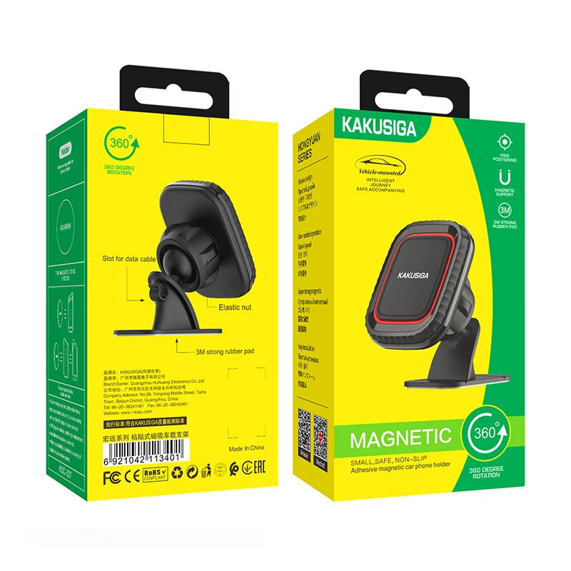 Universal Magnetic Car Phone Holder Mount 360 Rotation Mobile Phone Holder Stand For iPhone Xiaomi Samsung Soporte Movil