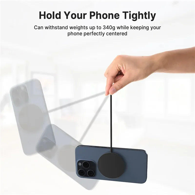 Magnetic Wireless Fast Charger Dual USB Port Mini Charging Pad For iPhone 17 16 15 14 13 12 Pro Max Universal Phone Accessory